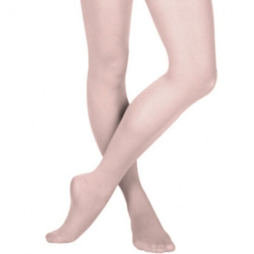 2 Pack Capezio 14 Ballet Pink Women Large (12-14) Hold and Stretch Footed Tights